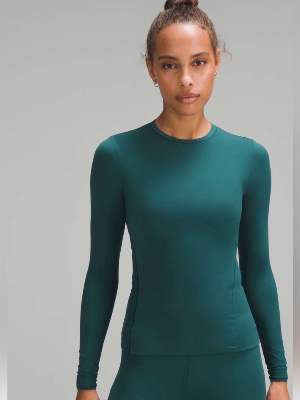 Lululemon Wunder most Long-Sleeve Shirt storm teal . Long Sleeve Tee
